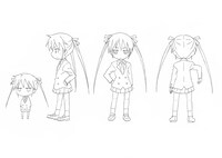 ソーニャの全身を描いた設定画。(C)カヅホ・芳 文社／キルミーベイベー製作委員会