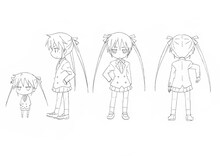 ソーニャの全身を描いた設定画。(C)カヅホ・芳 文社／キルミーベイベー製作委員会