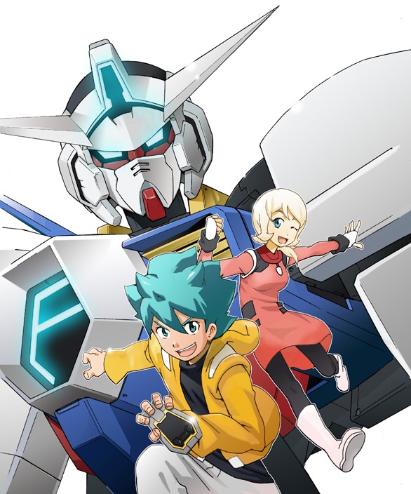 「機動戦士ガンダムAGE -始まりの物語-」前編の扉イラスト。(C)中西寛/小学館 (C)創通・サンライズ・毎日放送