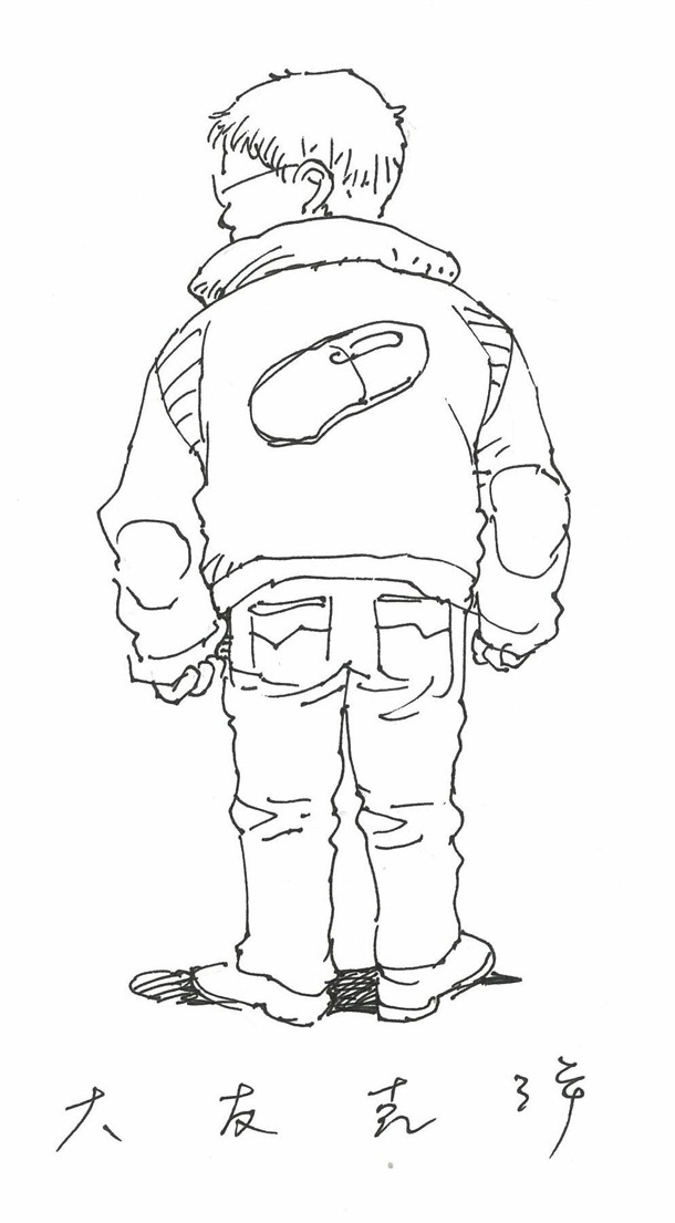 大友克洋が「A-PROJECT」のために描き下ろしたイラスト。(C)1988 MASHROOM/AKIRA COMMITTE
