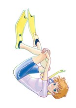 安堂維子里の新連載「Silent Blue」カット。