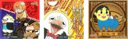 「よんでますよ、アザゼルさん。」レトルトカレーのおまけシール。1箱につき、いずれか1枚が封入されている。