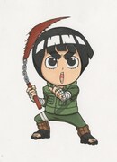 平健史「ロック・リーの青春フルパワー忍伝」カット。(C)平健史、岸本斉史／集英社