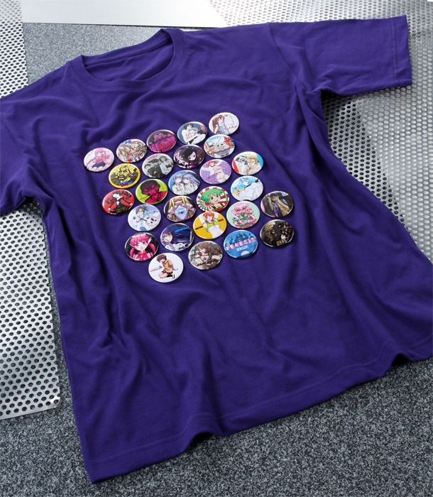 NEMESIS No.6でプレゼントされる缶バッジ27種類＆Tシャツのセット。