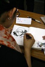 入江亜季のサイン風景。