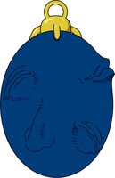 前売り券に付く特典「覇王の卵・ベヘリット」ブルー。