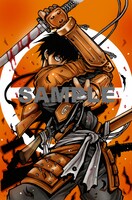 「ドリフターズ」2巻特典イラスト。