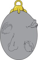 前売り券に付く特典「覇王の卵・ベヘリット」グレー。