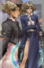 4月のイラストは「GALHOUND」のイリス・ハレット。(C)士郎正宗