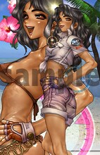 8月のイラストは「GALHOUND」のアーニャ・アニオン。(C)士郎正宗