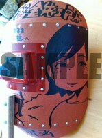 MARUZEN＆ジュンク堂書店梅田店に展示される溶接面。