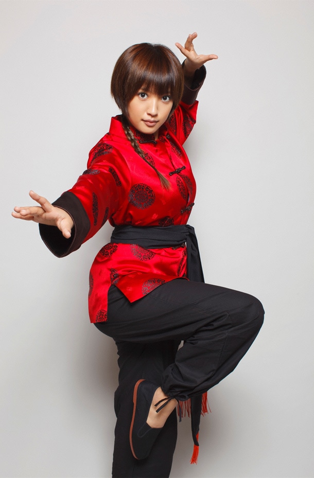 早乙女乱馬の女姿時を演じる夏菜。