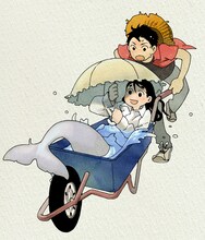 九井諒子の読み切り「人魚禁漁区」予告カット