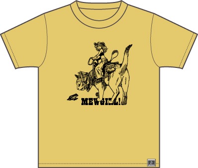 「MEWGIRL」半袖のバナナ。フロント。3570円。(C)2005-2011 unit of land All Right Reserved.