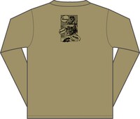 「MEWGIRL」長袖のサンドカーキ。バック。(C)2005-2011 unit of land All Right Reserved.