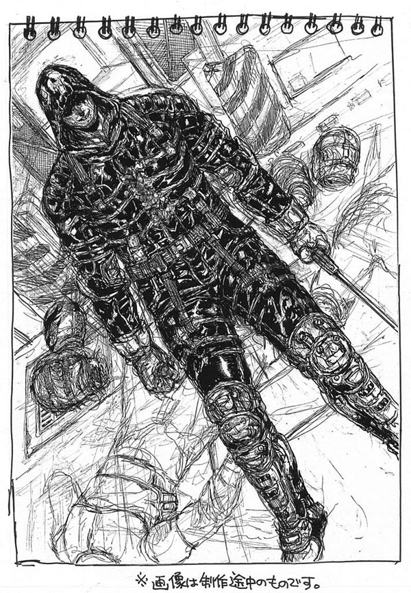 カレンダーのラフ画。※画像はイメージにつき実際とは異なります