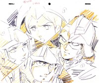 「機動戦士ガンダム」原画のサンプル。