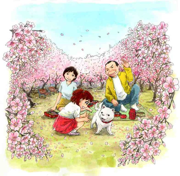 映画「星守る犬」のBlu-ray・DVD初回版に付く特典カレンダー用イラスト。(C)2011「星守る犬」製作委員会 発売元：電通 販売元：東宝
