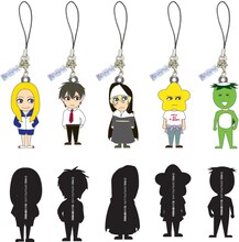 販売されるストラップ全5種。各945円。(C)中村光/スクウェアエニックス・AUTBパートナース