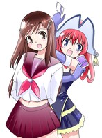 十神真の読み切り「ふだじょ！～札式戦闘女学園～」カット。