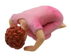 計8種の「どげせんストラップ」から「お袋土下座」。(C)板垣恵介・RIN／日本文芸社