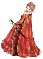 41号：エリザベス1世（美樹本晴彦）(C)Haruhiko Mikomoto/Asahi Shimbun Publications Inc.