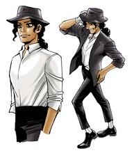 8号：マイケル・ジャクソン（竹谷州史）(C)Syuji Takeya/Asahi Shimbun Publications Inc.