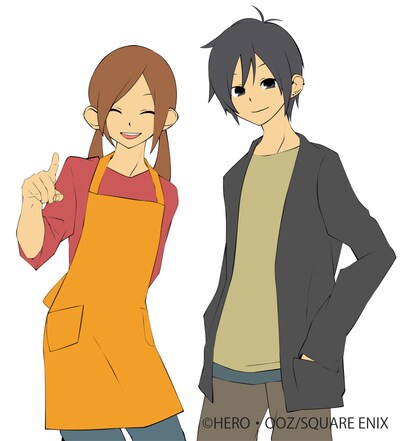 HERO「堀さんと宮村くん」10巻表紙イラスト。