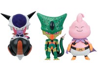 「G賞 ちびきゅんキャラ」。左からフリーザ、セル、魔人ブウ。(C)バードスタジオ／集英社・フジテレビ・東映アニメーション