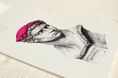 「コミックビーム ポストカードブック」よりヤマザキマリ「テルマエ・ロマエ」。