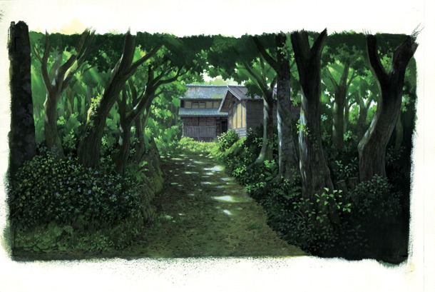 「おおかみこどもの雨と雪」美術ボード。(C)2012「おおかみこどもの雨と雪」製作委員会