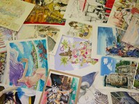 「エハガキフェローズ」に使用されるイラストの一部。