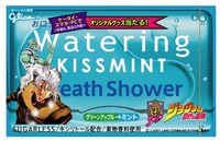 花京院典明があしらわれた「ブレスシャワー〈グリーンアップル→ミント〉」味。(C)荒木飛呂彦&LUCKY LAND COMMUNICATIONS/集英社