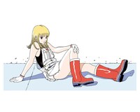 版画「ストップ!!ひばりくん! 【レッド・ブーツ】」