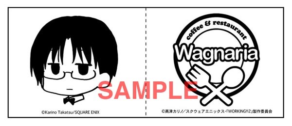 タイアップメニューに付いてくるフラッグのうちの1種。(C)高津カリノ/スクウェアエニックス・「WORKING!!2」製作委員会 (C)Karino Takatsu/SQUARE ENIX