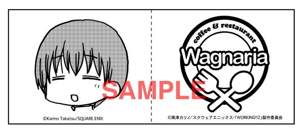 タイアップメニューに付いてくるフラッグのうちの1種。(C)高津カリノ/スクウェアエニックス・「WORKING!!2」製作委員会 (C)Karino Takatsu/SQUARE ENIX