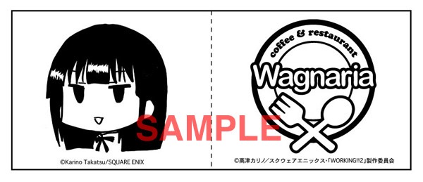 タイアップメニューに付いてくるフラッグのうちの1種。(C)高津カリノ/スクウェアエニックス・「WORKING!!2」製作委員会 (C)Karino Takatsu/SQUARE ENIX