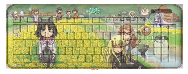 徳間書店の通販サイトにて販売されている「ねこむすめ道草日記」のアートキーボード。