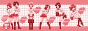 「森田さんは無口」セットのうち、マグカップのイラスト。「森田さんグッズセット」は5000円。