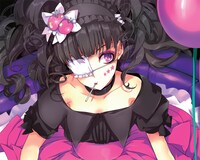 平つくねのカラーイラスト「ロリータファッション」。