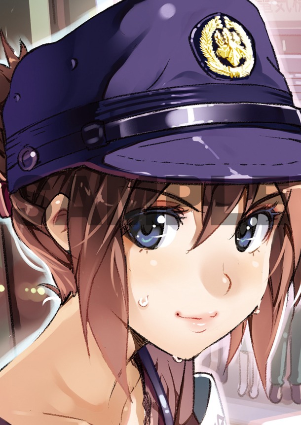 「オタクガール」がテーマのピンナップから、バーニア600のイラスト。