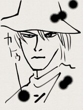 上條淳士画「妖怪人間ベム」。