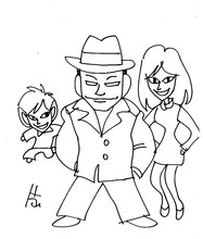 片山まさゆき画「妖怪人間ベム」。