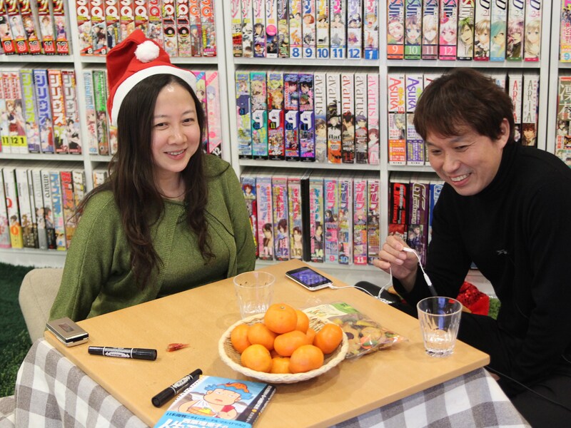 収録中のスタジオの様子。