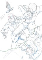 投票の対象となったラフ画「平丸が見る初夢は…」。