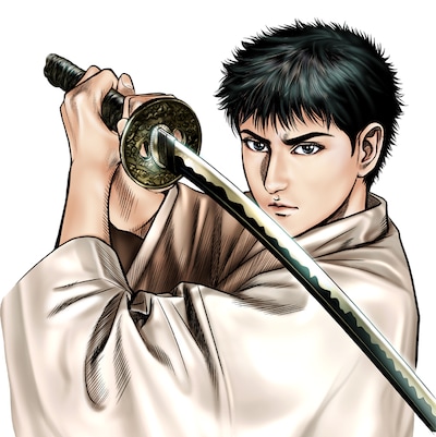 かわさき健原作・井上紀良作画「憑鬼の剣」カット。