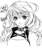 いのまたむつみによるミラ入りサイン色紙。(C)いのまたむつみ (C)藤島康介 (C)NBGI