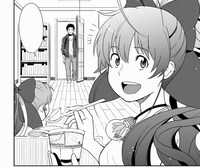 週刊ファミ通で連載されるマンガ版「龍ヶ嬢七々々の埋蔵金」の1コマ。