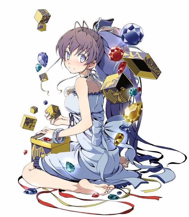 「龍ヶ嬢七々々の埋蔵金」カット。イラストは赤りんごによるもの。