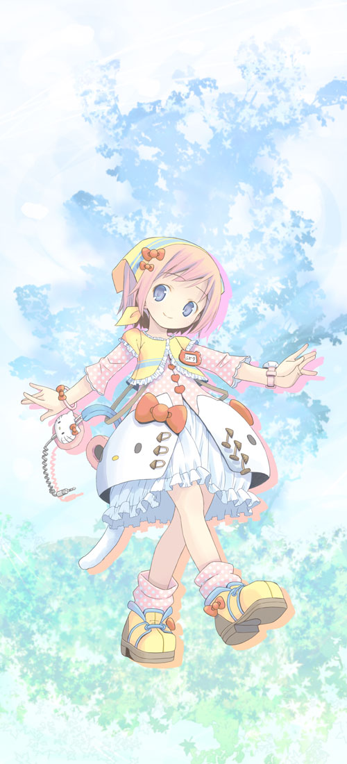 POPイラストのキャラクター「水無瀬シズク」。